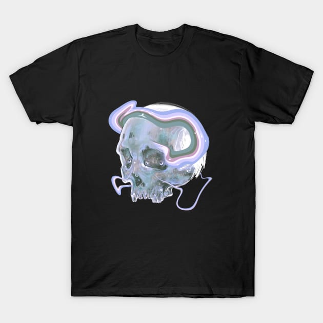 flowing skull T-Shirt by Inkdoski